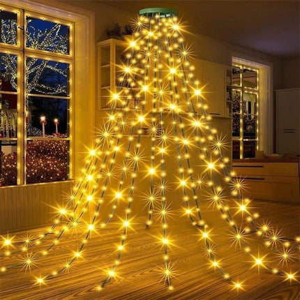 USB Powered Christmas Tree Lights Indoor, Twinkle Timer 8 Modes Waterproof with Memory Function – Perfect for Home, Garden, Patio, Balcony, Party, Wedding, Holiday Display and Everyday Decor - Cold White - Size 3m 300-LED String Light