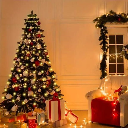 USB Powered Christmas Tree Lights Indoor, Twinkle Timer 8 Modes Waterproof with Memory Function – Perfect for Home, Garden, Patio, Balcony, Party, Wedding, Holiday Display and Everyday Decor - Cold White - Size 3m 400-LED String Light