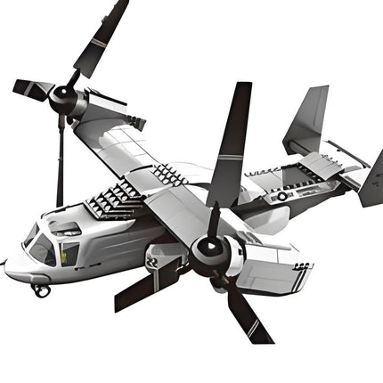 Christmas gift US Osprey Tiltrotor Aircraft Building Blocks Set, 460 Pieces Military Transport Model Kit for Kids Aged 6+ & Enthusiasts√î¬∫√†Osprey tiltrotor aircraft√î¬∫√¢