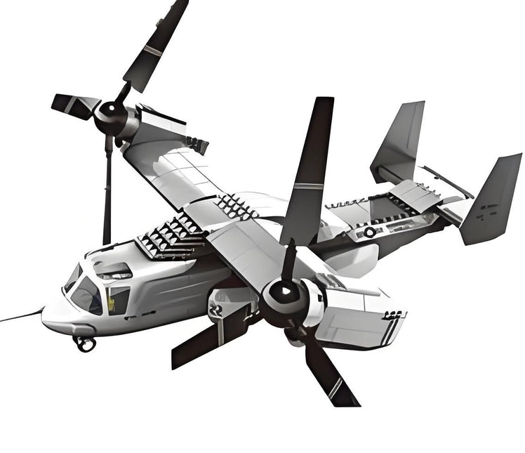 Christmas gift US Osprey Tiltrotor Aircraft Building Blocks Set, 460 Pieces Military Transport Model Kit for Kids Aged 6+ & Enthusiasts√î¬∫√†Osprey tiltrotor aircraft√î¬∫√¢