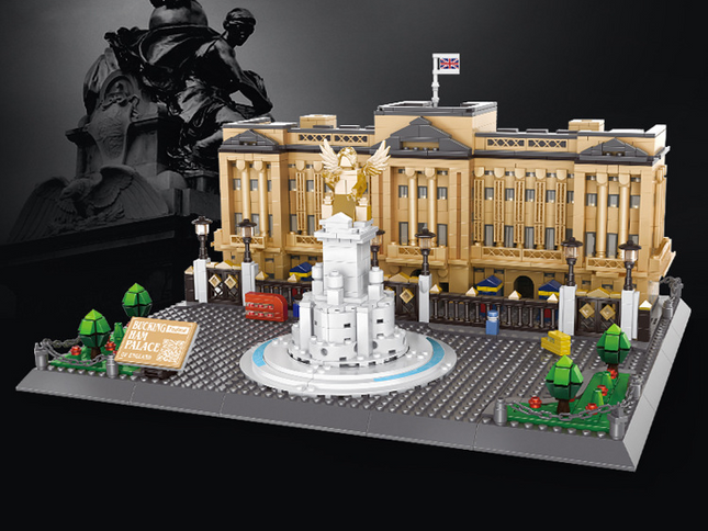 Buckingham Palace Mini Building Blocks Model – Iconic Landmark for Display, Gift & Educational Play (Beige) | Other Architectural Models Available In-Store