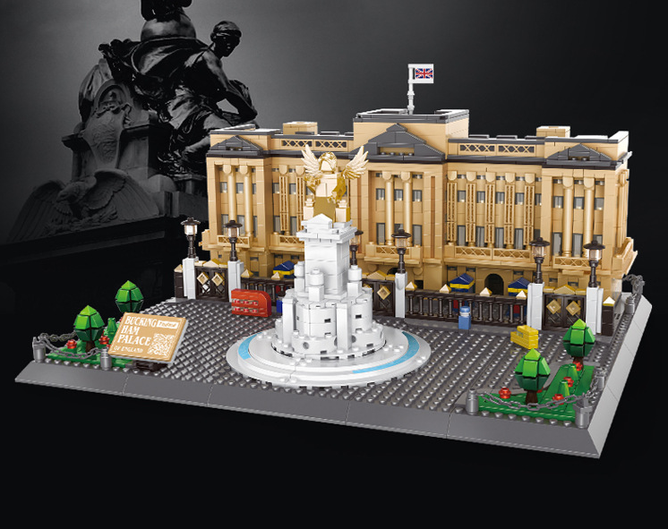 Buckingham Palace Mini Building Blocks Model ‚Äö√Ñ√∂‚àö√ë‚àö¬® Iconic Landmark for Display, Gift & Educational Play (Beige) | Other Architectural Models Available In-Store
