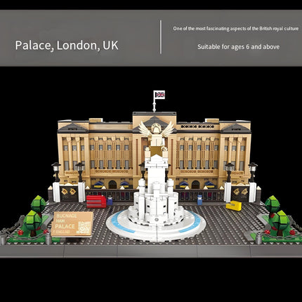 Buckingham Palace Mini Building Blocks Model – Iconic Landmark for Display, Gift & Educational Play (Beige) | Other Architectural Models Available In-Store