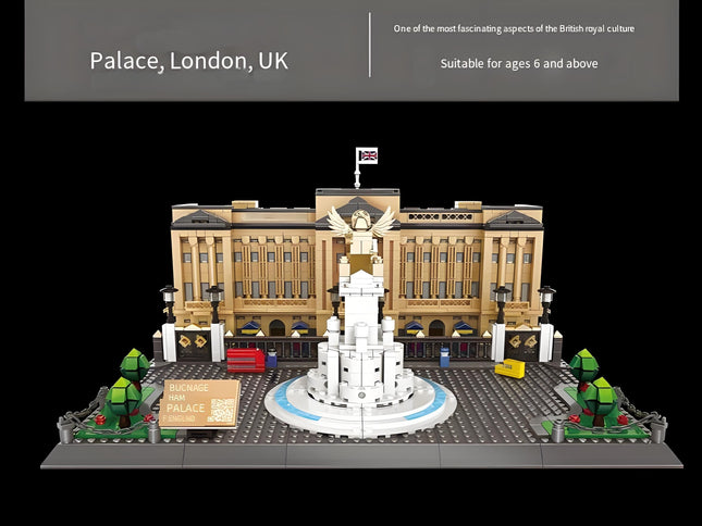 Buckingham Palace Mini Building Blocks Model – Iconic Landmark for Display, Gift & Educational Play (Beige) | Other Architectural Models Available In-Store