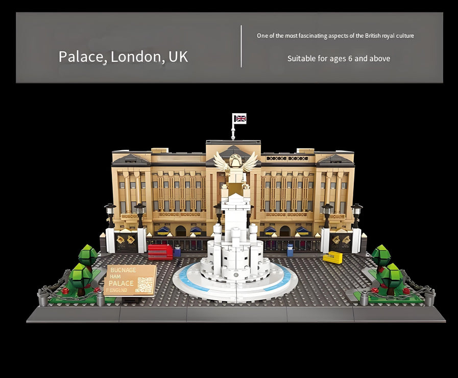 Buckingham Palace Mini Building Blocks Model ‚Äö√Ñ√∂‚àö√ë‚àö¬® Iconic Landmark for Display, Gift & Educational Play (Beige) | Other Architectural Models Available In-Store