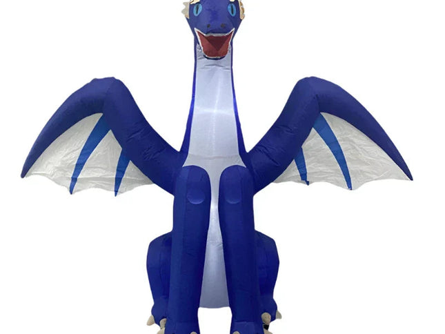 Giant Inflatable Dragon With Leds For Halloween