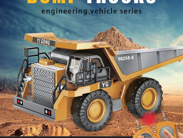 Rc Alloy Dump Truck Engineering Vehicle For Boys