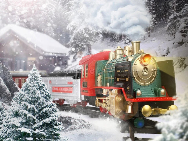 RC Track Train Set with Steam Effect