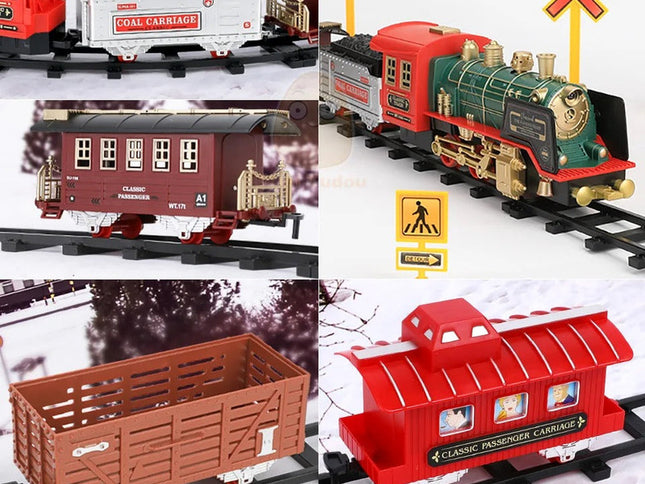 RC Track Train Set with Steam Effect