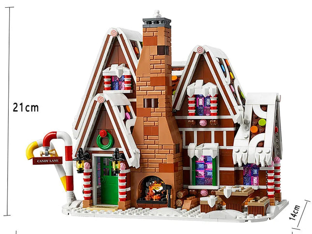 Santa Claus Gingerbread House Building Blocks