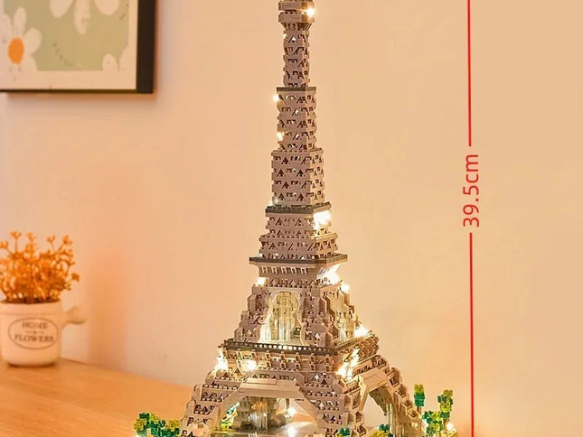 LED Eiffel Tower Micro Mini Building Blocks Set