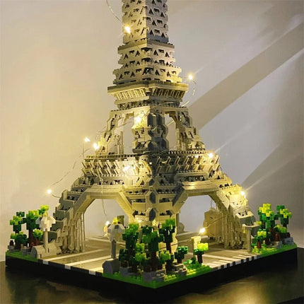 LED Eiffel Tower Micro Mini Building Blocks Set