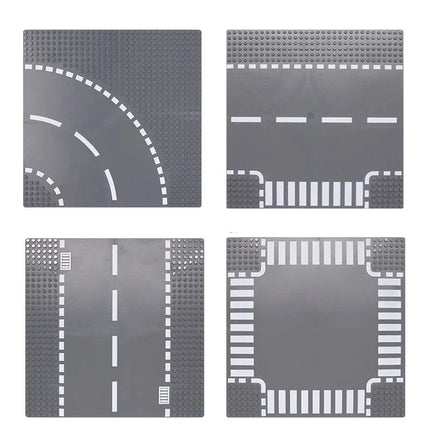 City Road Baseplate Block For Kids Diy Building