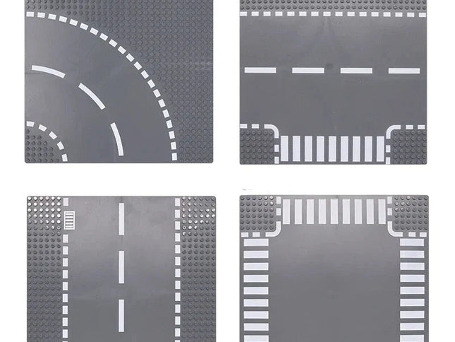 City Road Baseplate Block For Kids Diy Building