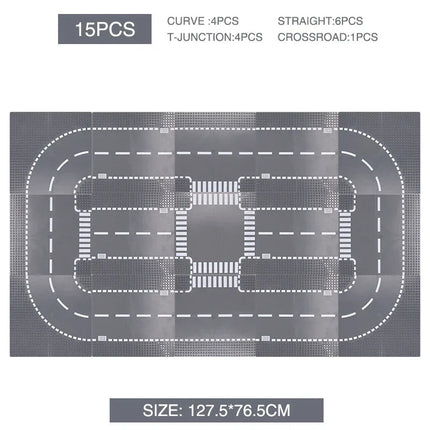 City Road Baseplate Block For Kids Diy Building