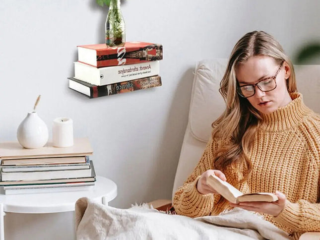 Floating Bookshelf Invisible Book Organizer
