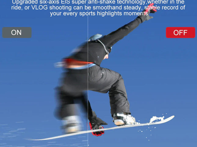 5K Action Camera with Touchscreen Waterproof Black