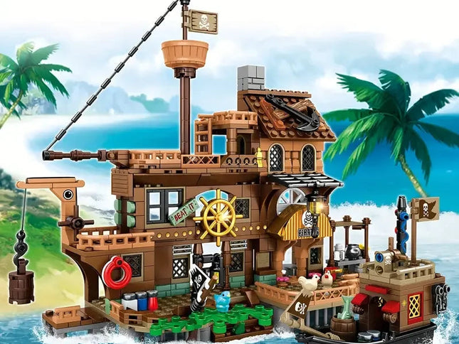 Pirate Island Fortress Building Blocks Set