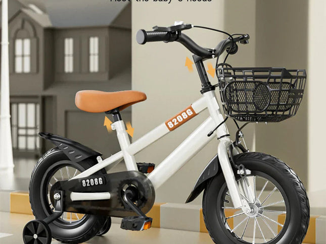 Kids Bike for Girls 3-7 Years with Basket