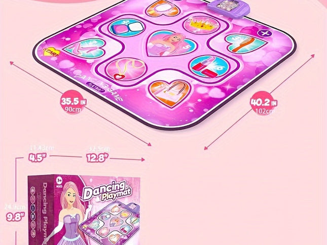 Kids LED Musical Dance Mat with 6 Game Modes