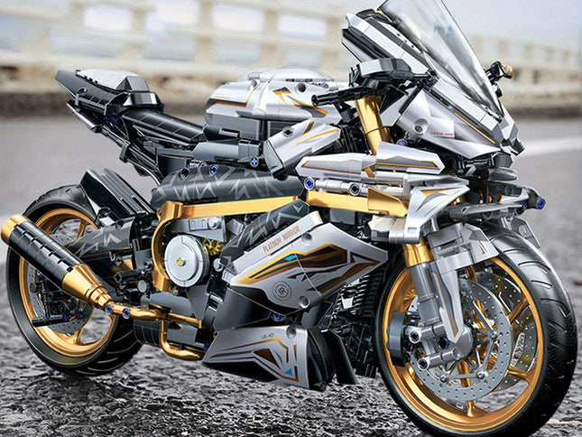 Motorcycle Blocks Model for Teens & Adults