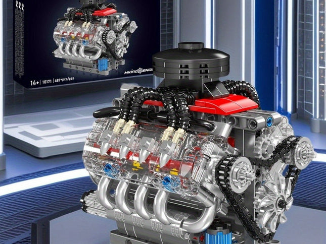 V8 Engine Simulation Model Blocks