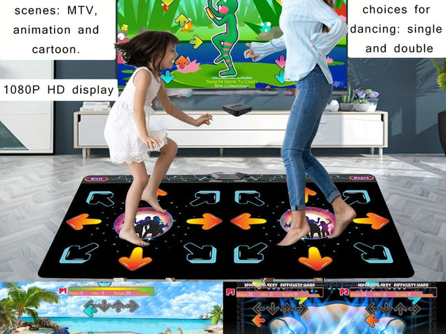 2-Player Dance Mat Game with Motion Sensor