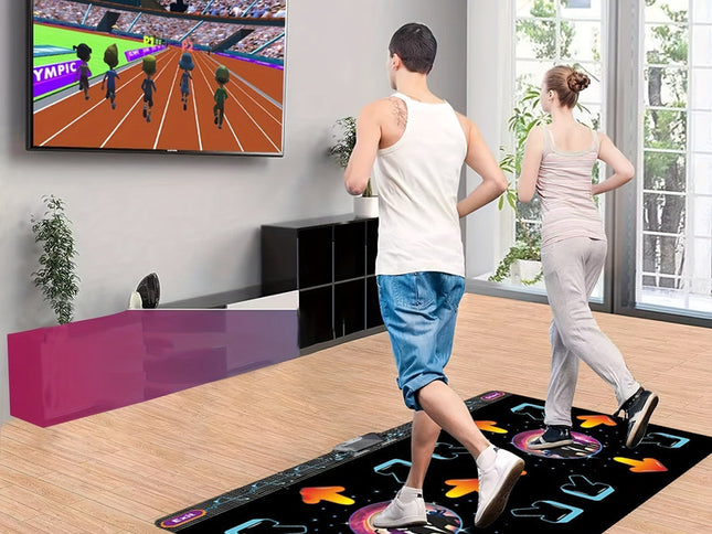 2-Player Dance Mat Game with Motion Sensor