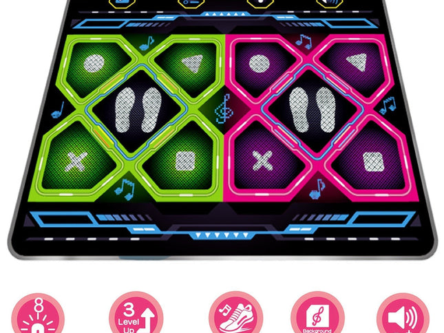 Double Electronic Dance Mat for Kids and Adults