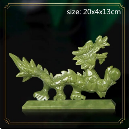 Feng Shui Elegance: Chinese Zodiac Dragon Jade Ornaments