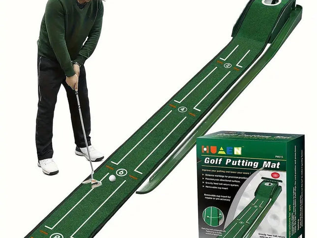 Compact Edition Portable Golf Putting Training Mat