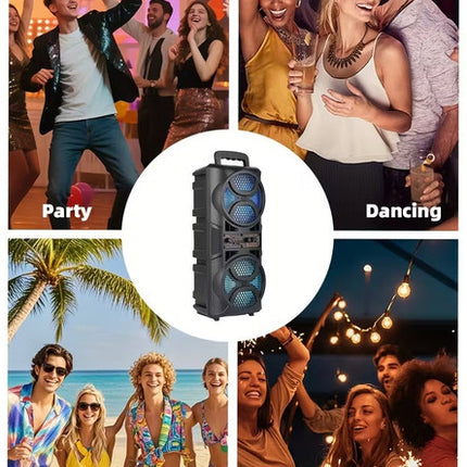 3000W Portable Wireless Speaker with Dual Subwoofers