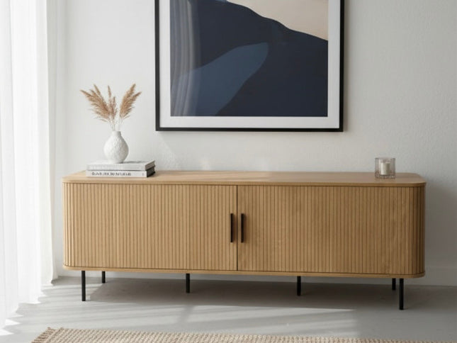 Florence 2 Door Entertainment Unit Oak