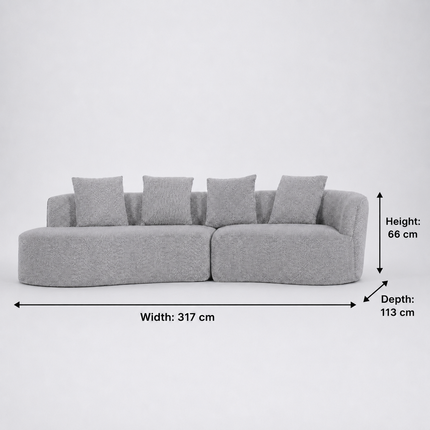 Arco 3 Seater Compressed Sofa