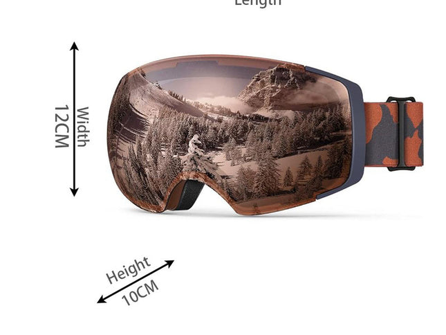 OutdoorMaster Ski Goggles PRO - Frameless, Interchangeable Lens 100% UV400 Protection Snow Goggles for Men & Women-OM-2