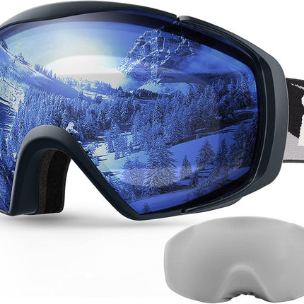 OutdoorMaster Ski Goggles with Cover Snowboard Snow Goggles OTG Anti-Fog -100% UV Protection-OM-18