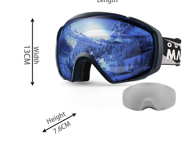 OutdoorMaster Ski Goggles with Cover Snowboard Snow Goggles OTG Anti-Fog -100% UV Protection-OM-18