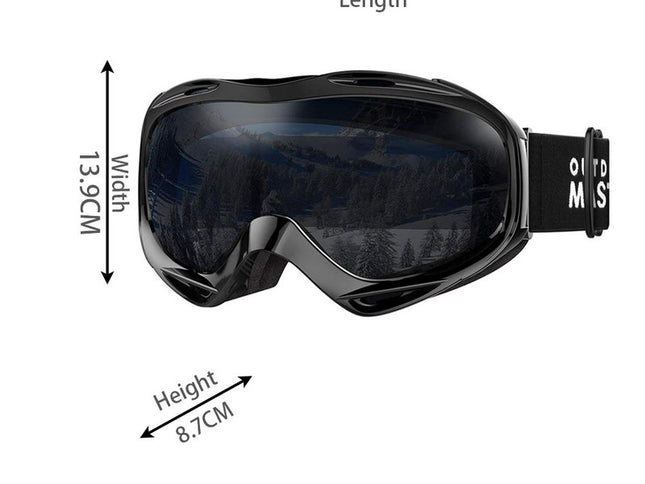 OutdoorMaster OTG Ski Goggles - Over Glasses Ski/Snowboard Goggles for Men, Women & Youth - 100% UV Protection-OM-5