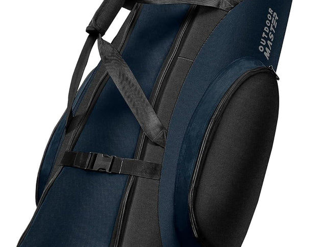 OutdoorMaster Padded Golf Club Travel Bag with Wheels, 900D Heavy Duty Oxford Waterproof -Alligators-Blue