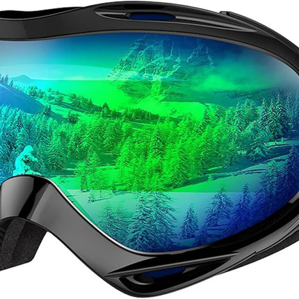 OutdoorMaster OTG Ski Goggles - Over Glasses Ski/Snowboard Goggles for Men, Women & Youth - 100% UV Protection-OM-5