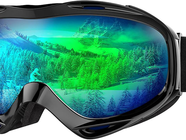OutdoorMaster OTG Ski Goggles - Over Glasses Ski/Snowboard Goggles for Men, Women & Youth - 100% UV Protection-OM-5
