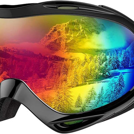 OutdoorMaster OTG Ski Goggles - Over Glasses Ski/Snowboard Goggles for Men, Women & Youth - 100% UV Protection-OM-5