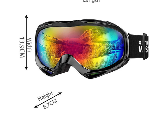 OutdoorMaster OTG Ski Goggles - Over Glasses Ski/Snowboard Goggles for Men, Women & Youth - 100% UV Protection-OM-5