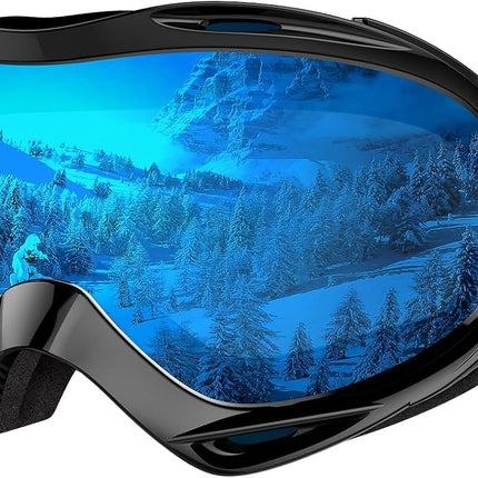 OutdoorMaster OTG Ski Goggles - Over Glasses Ski/Snowboard Goggles for Men, Women & Youth - 100% UV Protection-OM-5