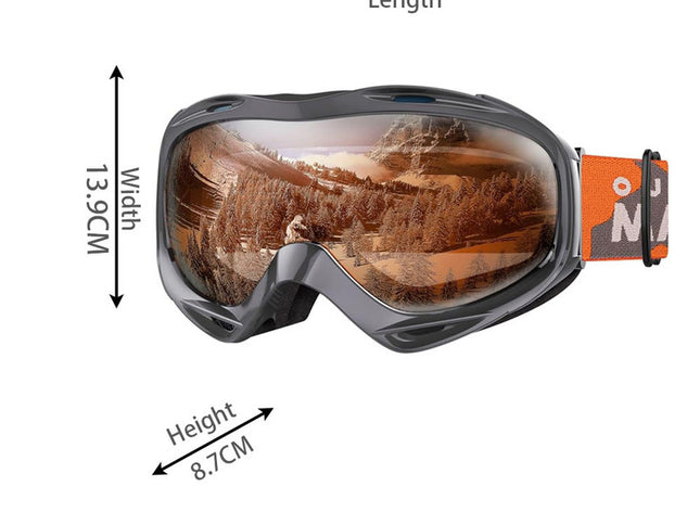 OutdoorMaster OTG Ski Goggles - Over Glasses Ski/Snowboard Goggles for Men, Women & Youth - 100% UV Protection-OM-5