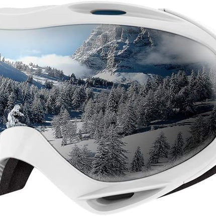 OutdoorMaster OTG Ski Goggles - Over Glasses Ski/Snowboard Goggles for Men, Women & Youth - 100% UV Protection--OM-5