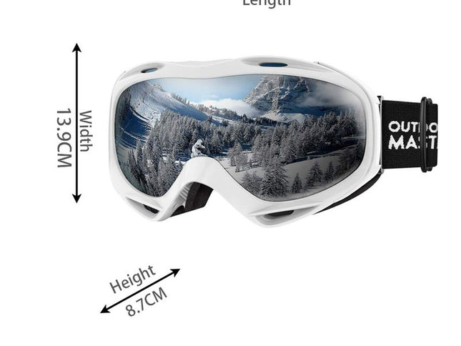 OutdoorMaster OTG Ski Goggles - Over Glasses Ski/Snowboard Goggles for Men, Women & Youth - 100% UV Protection--OM-5