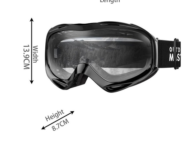 OutdoorMaster OTG Ski Goggles - Over Glasses Ski/Snowboard Goggles for Men, Women & Youth - 100% UV Protection-OM-5