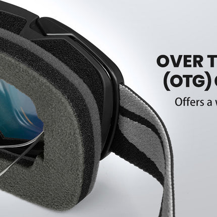 OutdoorMaster Ski Goggles with Cover Snowboard Snow Goggles OTG Anti-Fog -100% UV Protection-OM-18