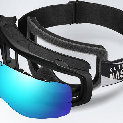 OutdoorMaster Ski Goggles with Cover Snowboard Snow Goggles OTG Anti-Fog -100% UV Protection-OM-18